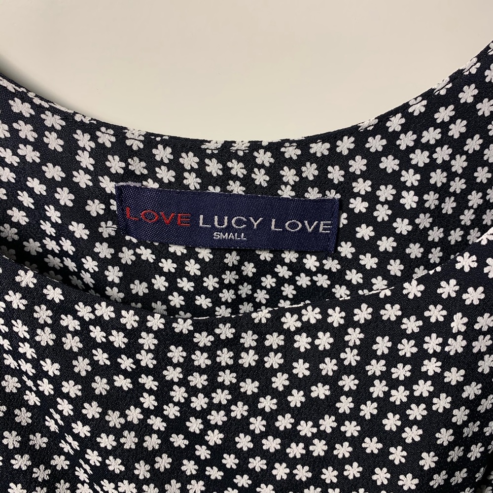 Tank Floral Romper - Navy & White | Size Small - Picture 9 of 10